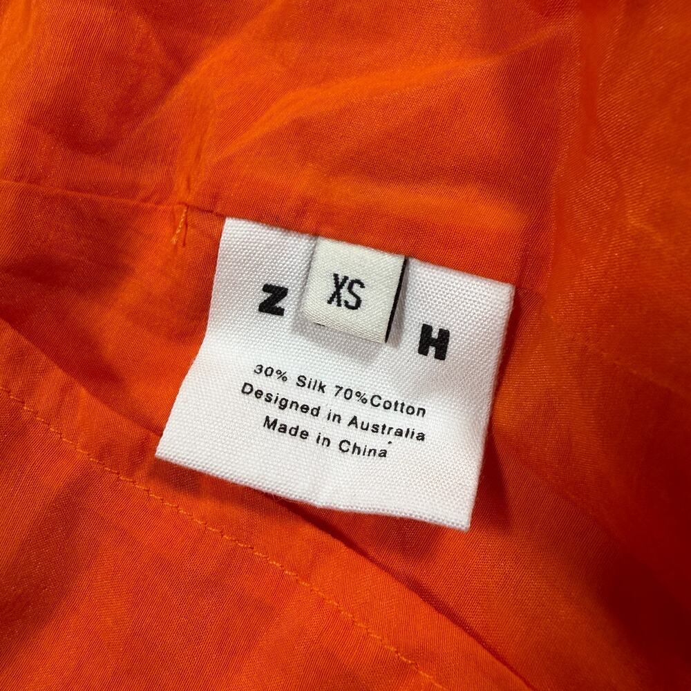 Ziah Orange Wrap Skirt Midi Beach Travel Women's XS - Picture 9 of 11